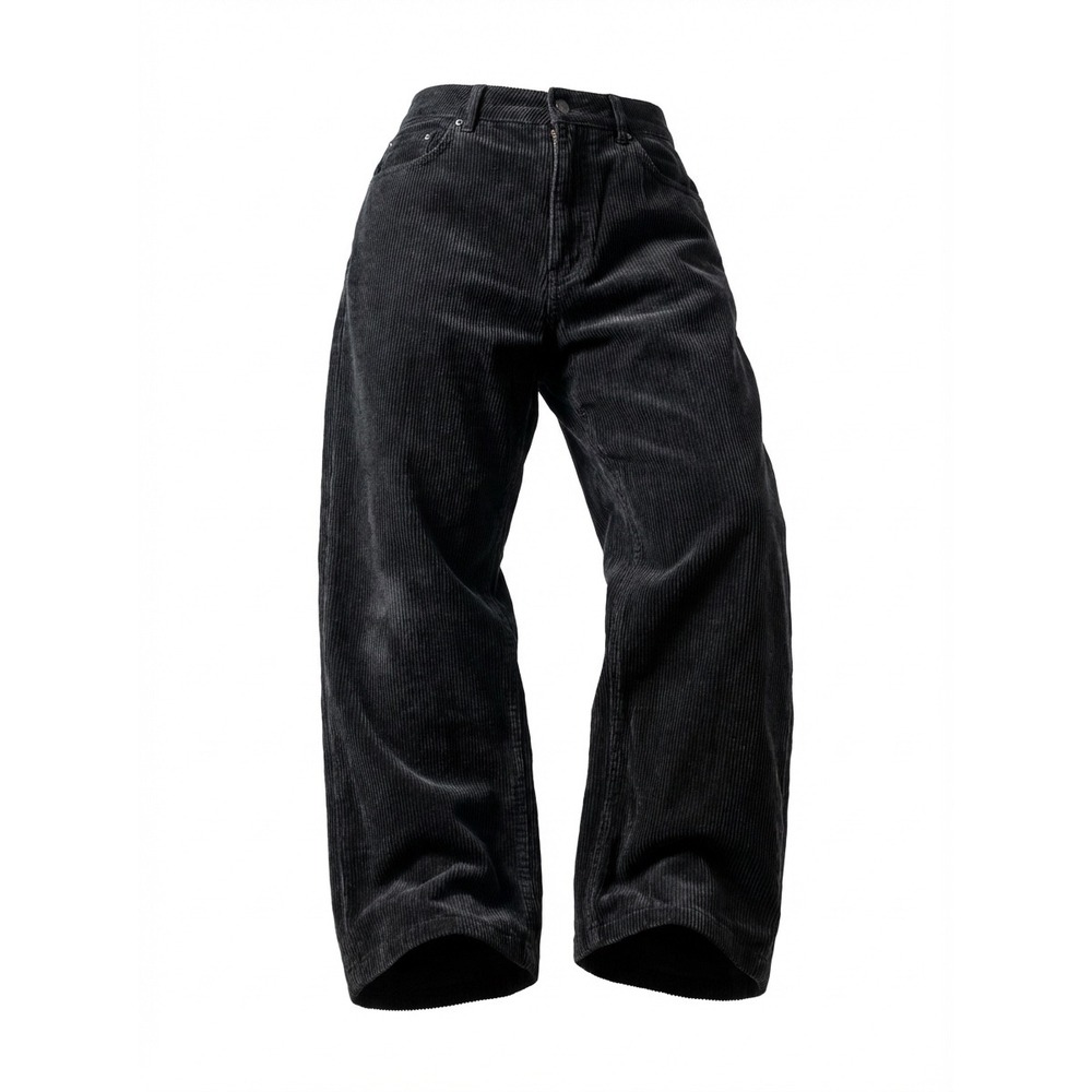 Lauren Jeans Co Ralph Lauren Black Corduroy straight Leg Pants Women's Size 14‎